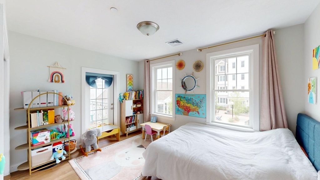 Bedroom, Interior, Wood Texture Flooring