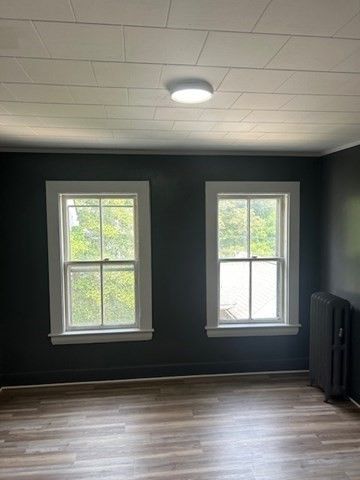 Empty room, Fireplace, Interior, Wood Texture Flooring