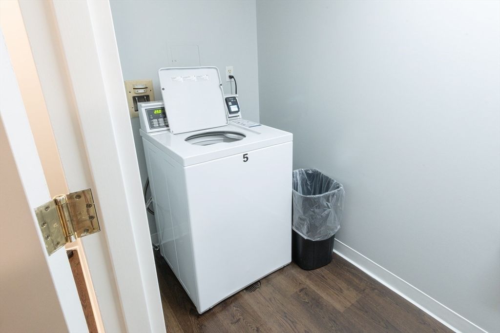 Interior, Washer, Wood Texture Flooring