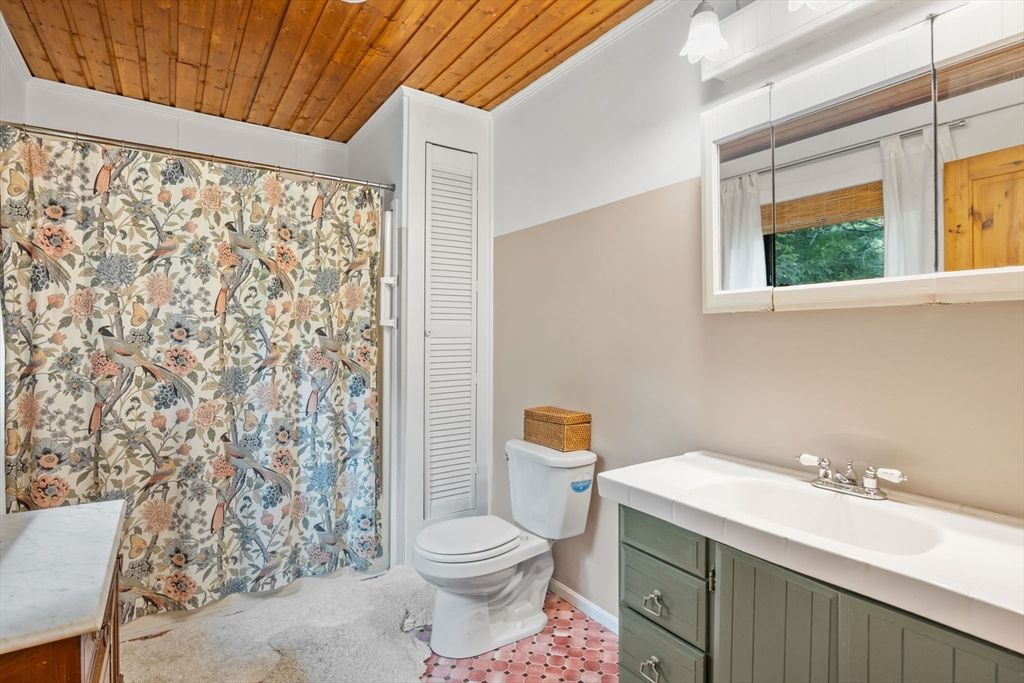 Bathroom, Interior, Wooden Ceilings