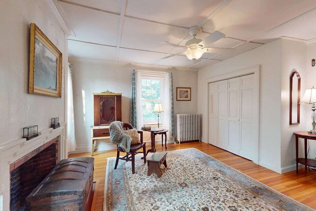 Fireplace, Interior, Wood Texture Flooring
