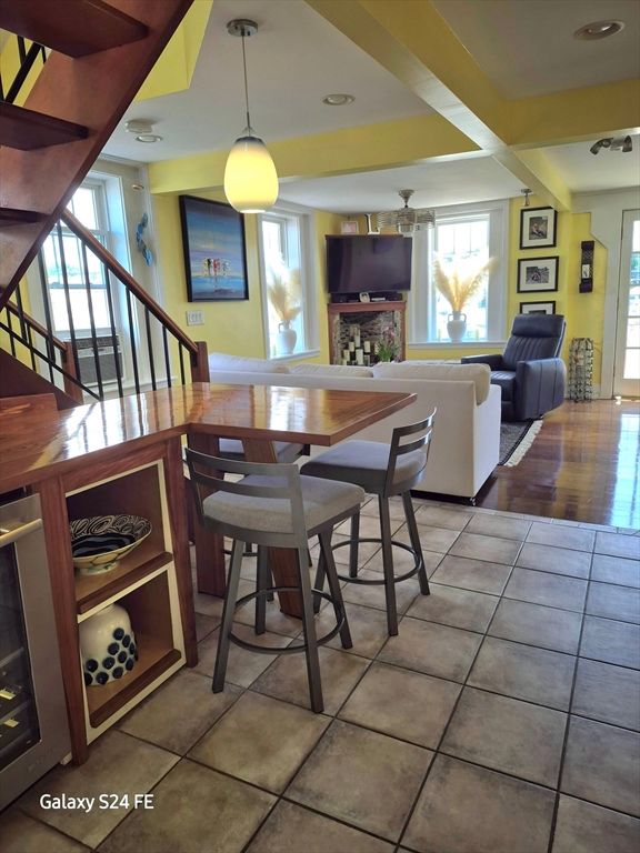 Dining room, Interior, Living room, Pendant Lights, Recessed Lighting