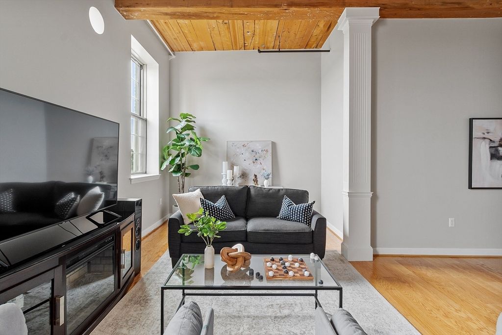 Interior, Living room, Wooden Ceilings, Wood Texture Flooring