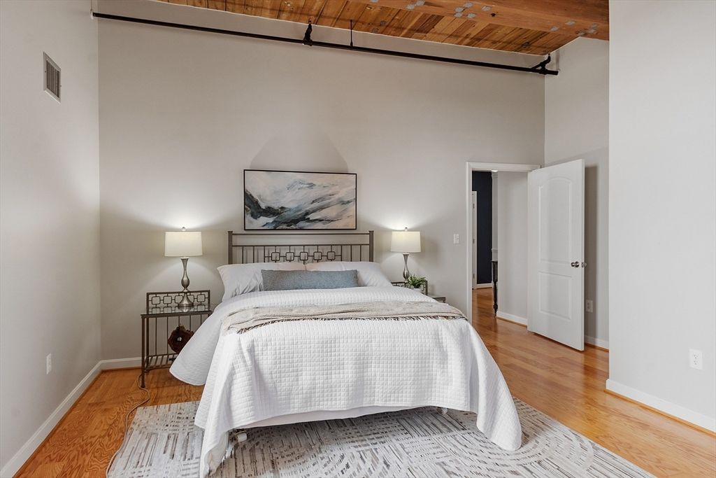 Bedroom, Interior, Wooden Ceilings, Wood Texture Flooring