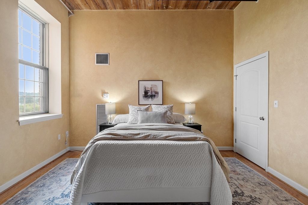 Bedroom, Interior, Wooden Ceilings, Wood Texture Flooring