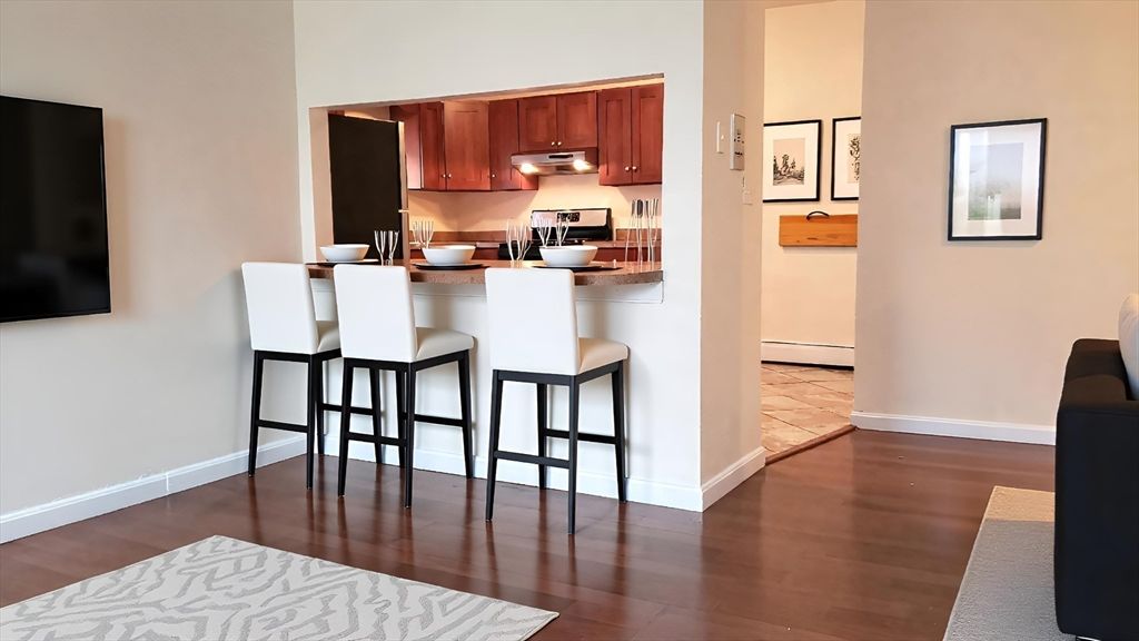 Interior, Kitchen, Wood Texture Flooring