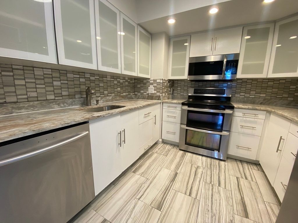 Interior, Kitchen, Recessed Lighting, Stainless Steel Appliances