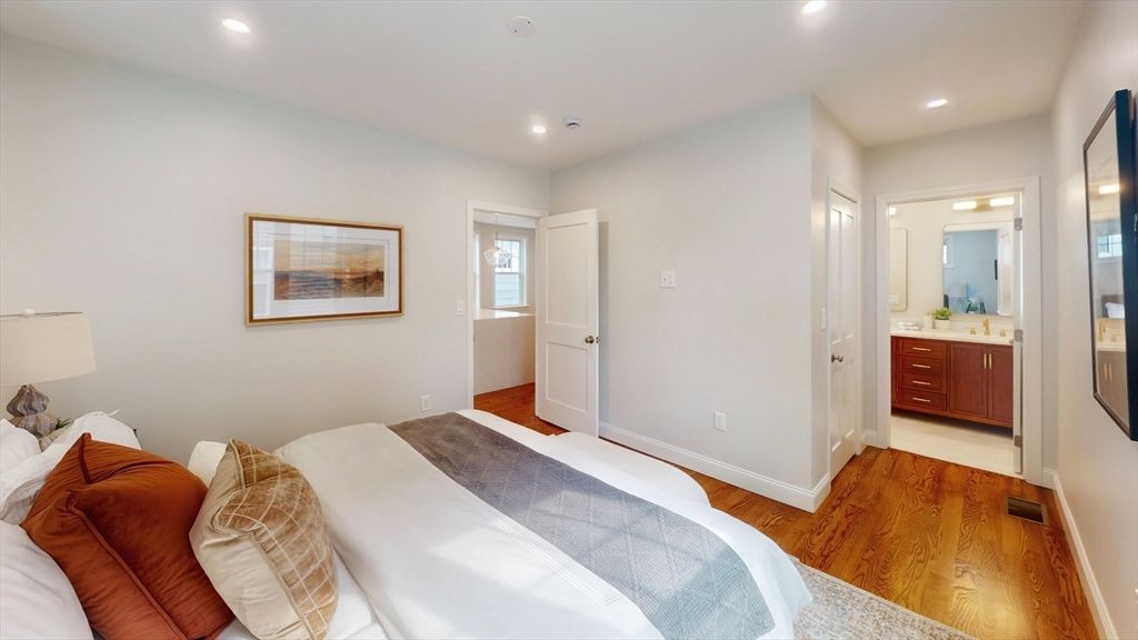 Bathroom, Bedroom, Interior, Recessed Lighting, Wood Texture Flooring