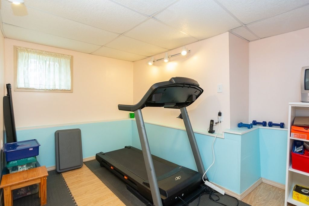 Fitness Equipment, Interior, Wood Texture Flooring