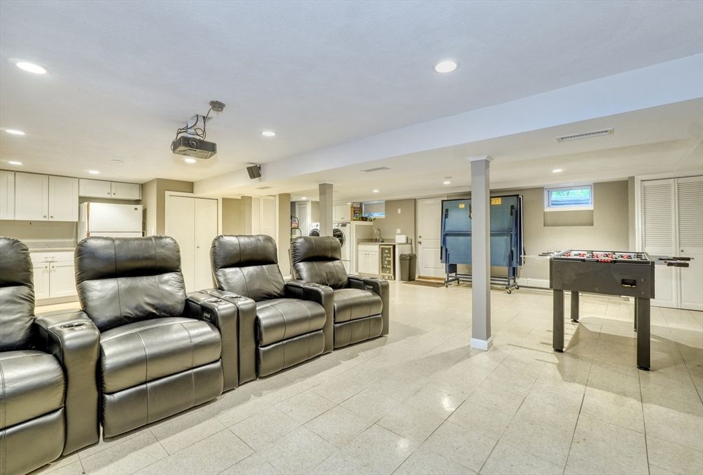 Home Theatre Room, Game Room, Interior, Recessed Lighting