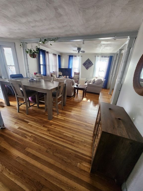 Dining room, Interior, Living room, Wood Texture Flooring
