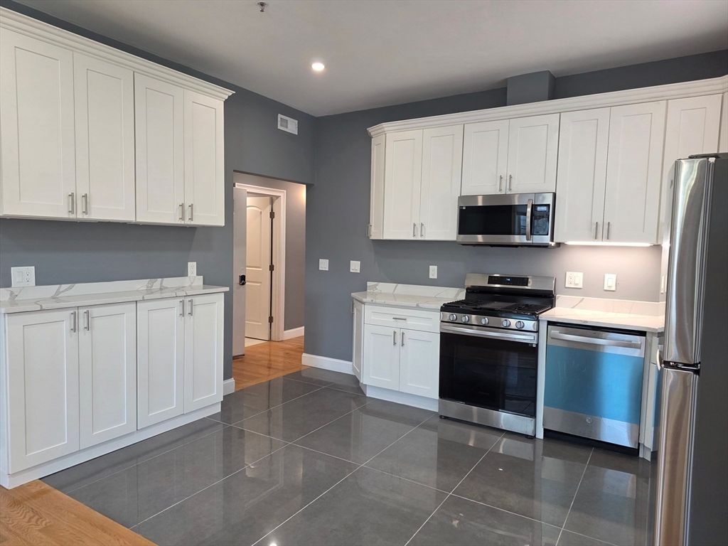 Interior, Kitchen, Recessed Lighting, Stainless Steel Appliances