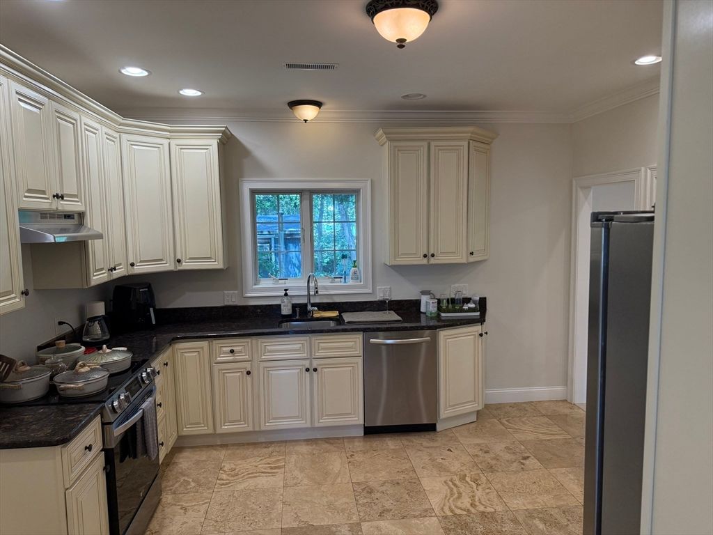 Interior, Kitchen, Recessed Lighting, Stainless Steel Appliances