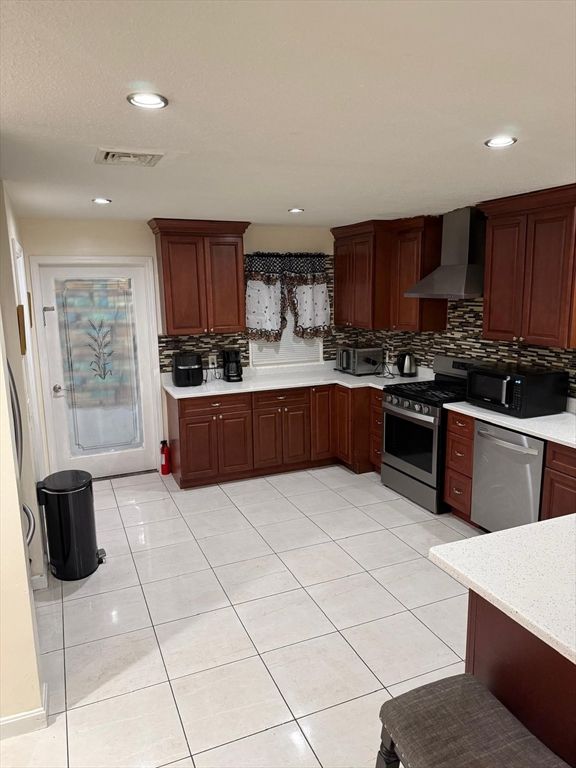 Interior, Kitchen, Recessed Lighting, Stainless Steel Appliances