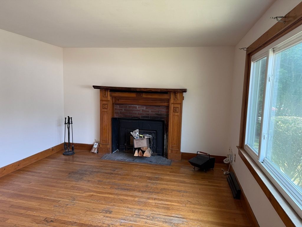 Fireplace, Interior, Wood Texture Flooring