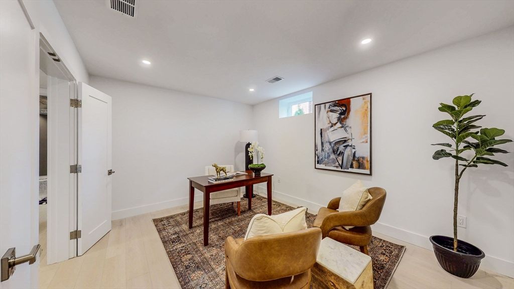 Home Office, Interior, Recessed Lighting