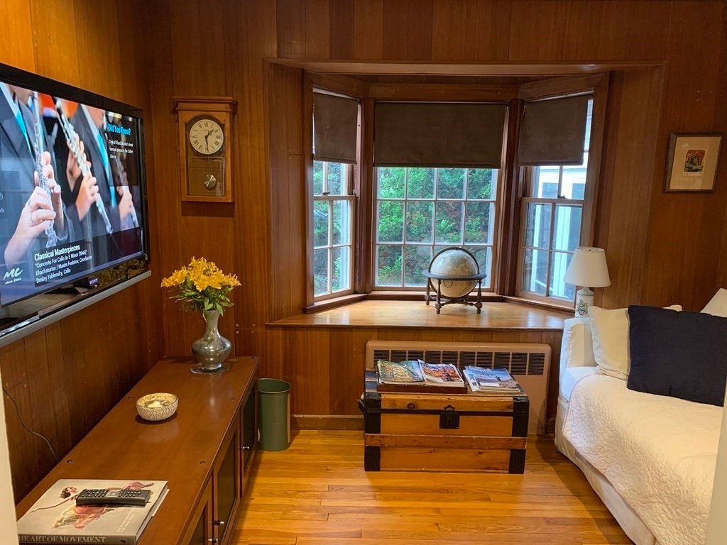 Home Office, Interior, Wood Texture Flooring, Wooden Walls