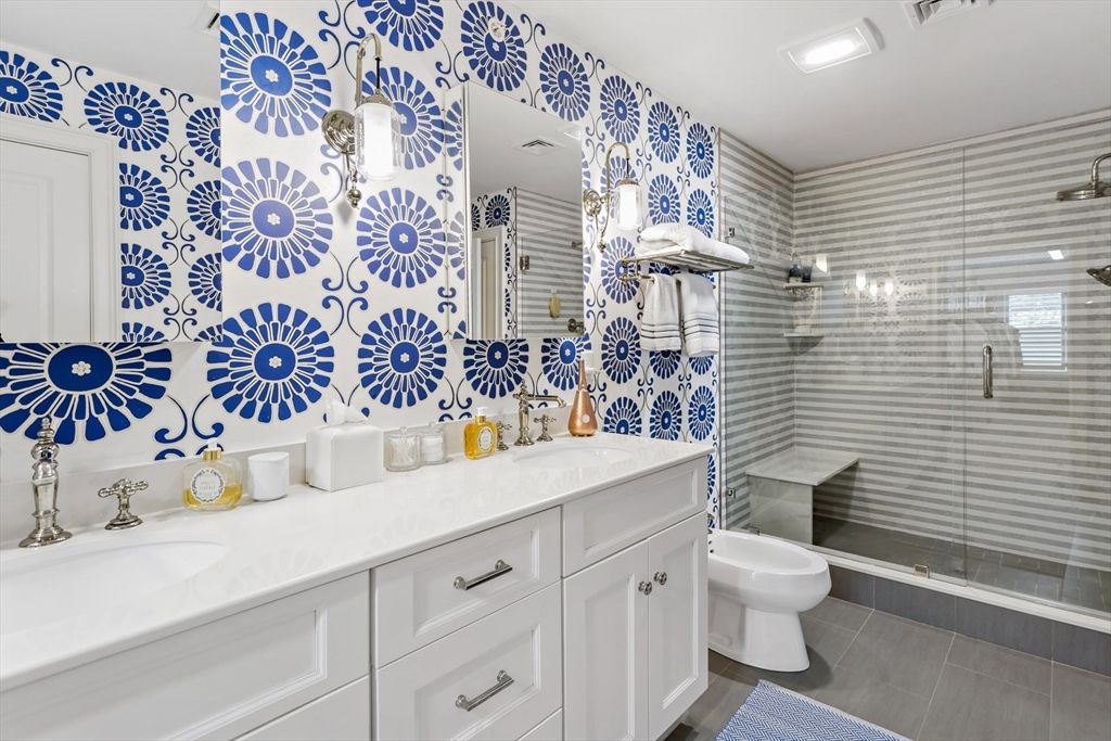 Bathroom, Dual Sink Vanities, Glass Shower, Interior