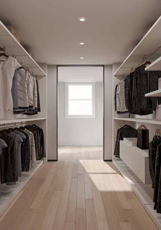 Interior, Recessed Lighting, Walk-in Closets, Wood Texture Flooring