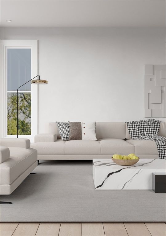 Interior, Living room, Recessed Lighting