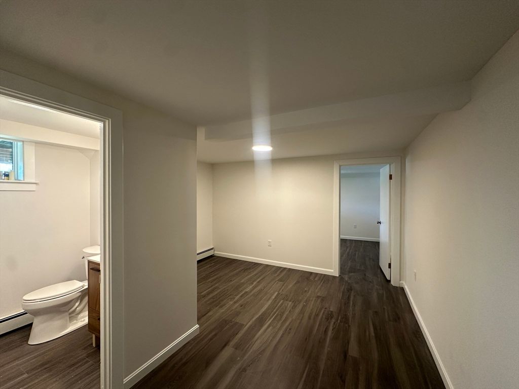 Bathroom, Interior, Recessed Lighting, Wood Texture Flooring