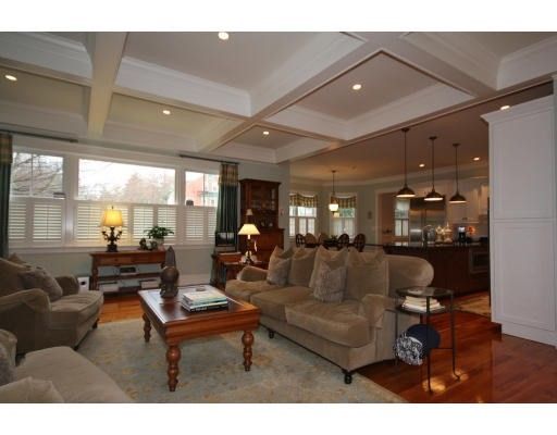 Interior, Kitchen, Living room, Pendant Lights, Recessed Lighting, Stainless Steel Appliances, Wood Texture Flooring
