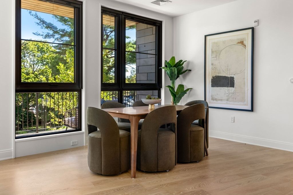 Dining room, Interior, Wood Texture Flooring