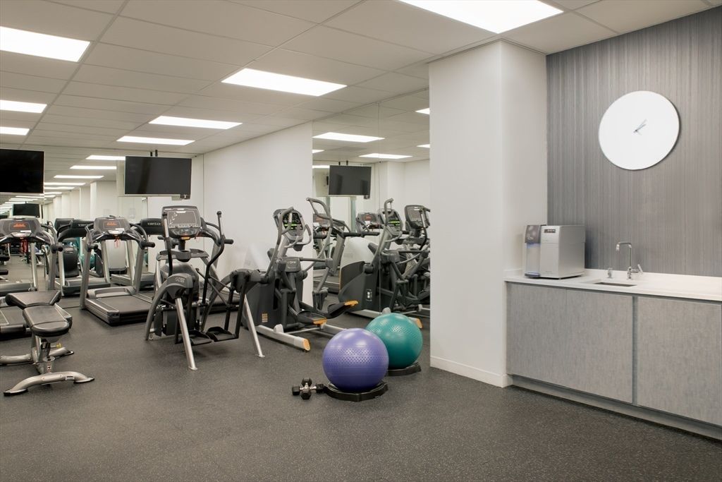 Fitness Equipment, Gym, Interior, Recessed Lighting