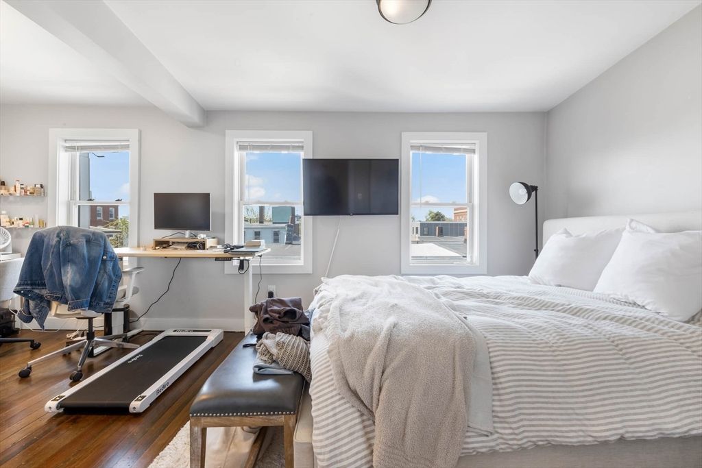 Bedroom, Home Office, Interior, Wood Texture Flooring