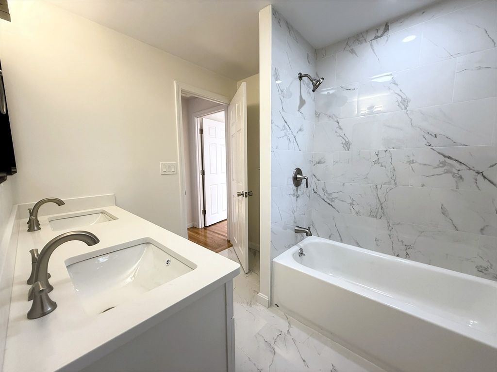 Bathroom, Dual Sink Vanities, Interior, Marble, Marble Walls