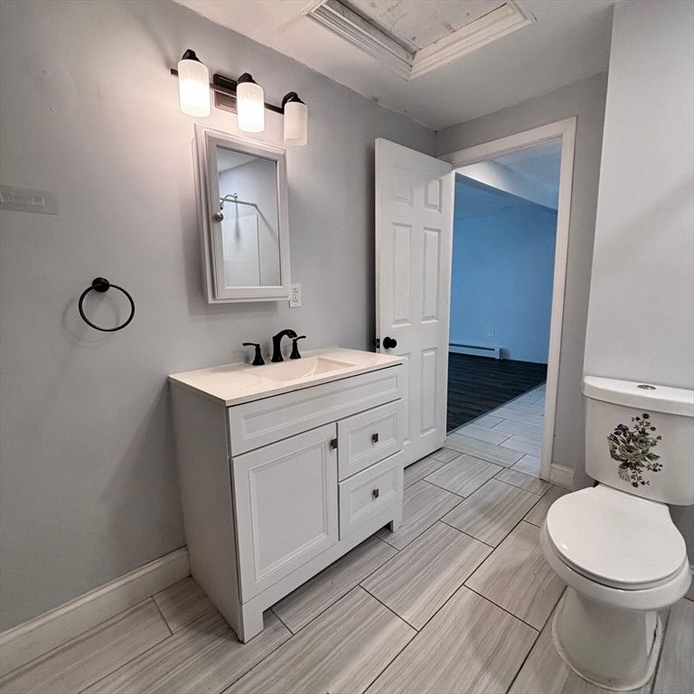 Bathroom, Interior, Wood Texture Flooring
