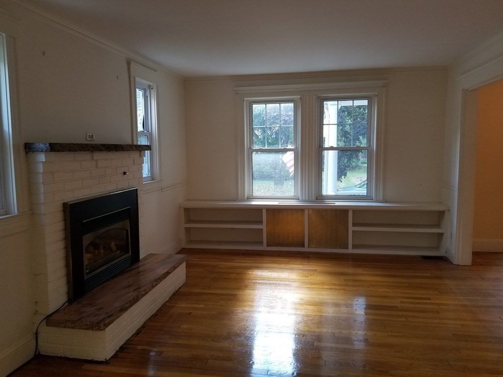 Empty room, Fireplace, Interior, Wood Texture Flooring