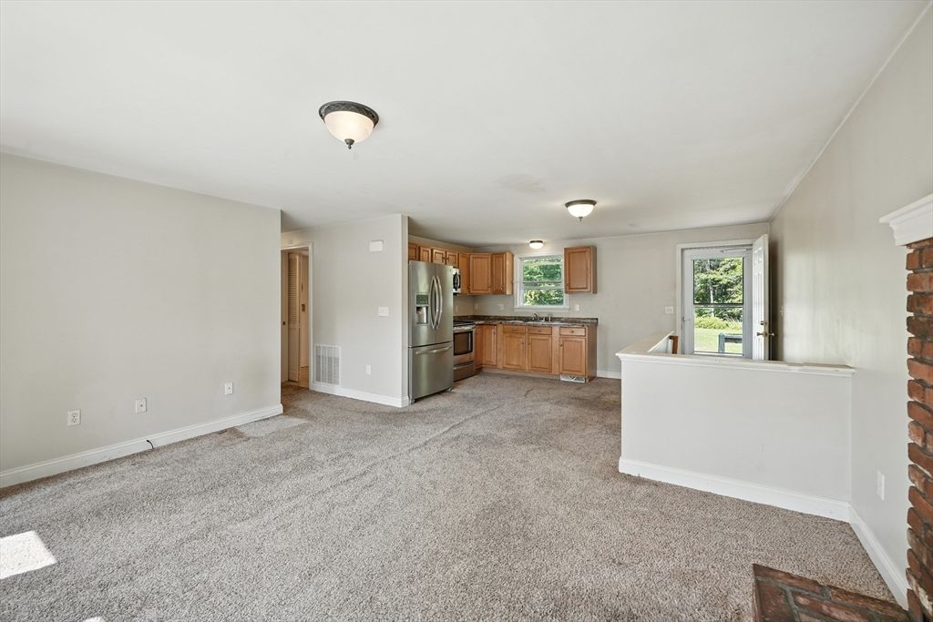 Empty room, Interior, Kitchen, Stainless Steel Appliances