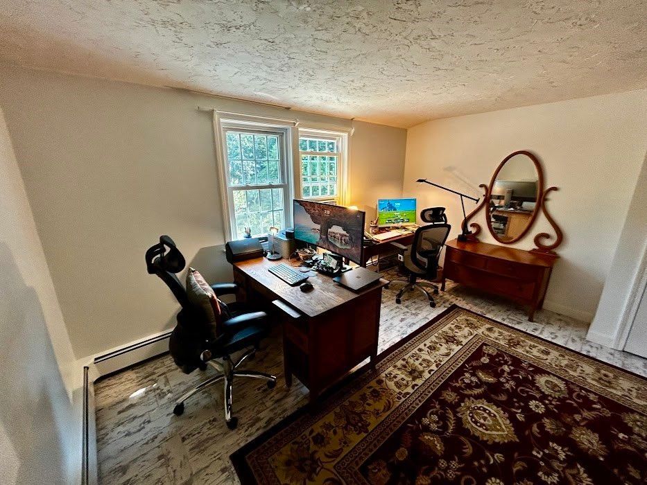 Home Office, Interior, Wood Texture Flooring