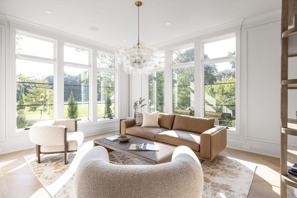 Chandelier, Interior, Living room, Recessed Lighting, Wood Texture Flooring