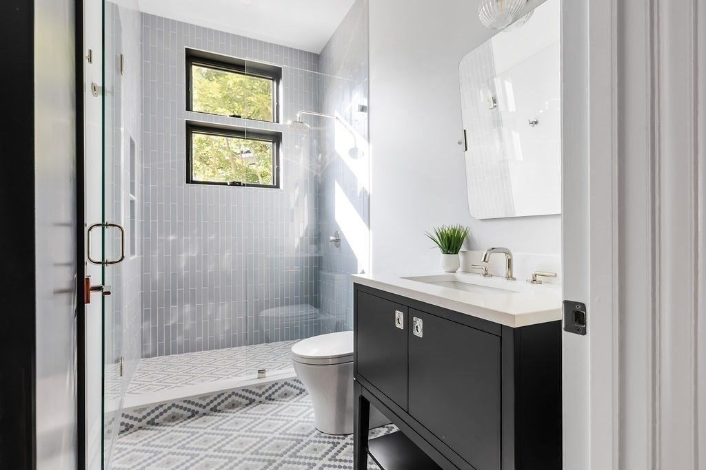 Bathroom, Glass Shower, Interior