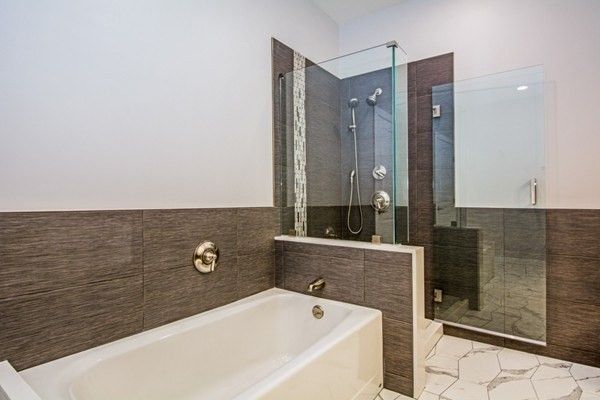 Bathroom, Glass Shower, Interior, Marble