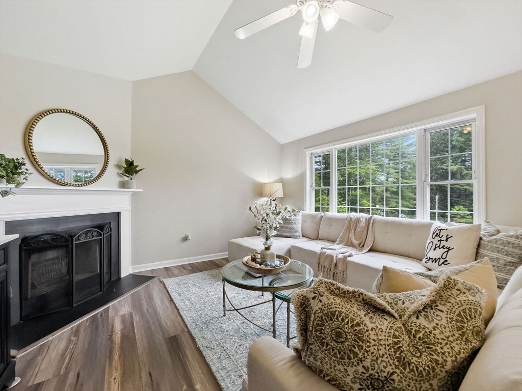 Fireplace, Interior, Living room, Wood Texture Flooring