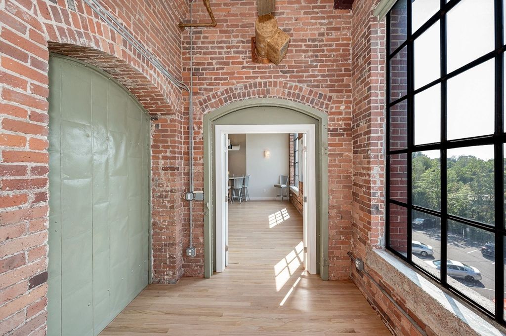 Interior, Stone Walls, Wood Texture Flooring