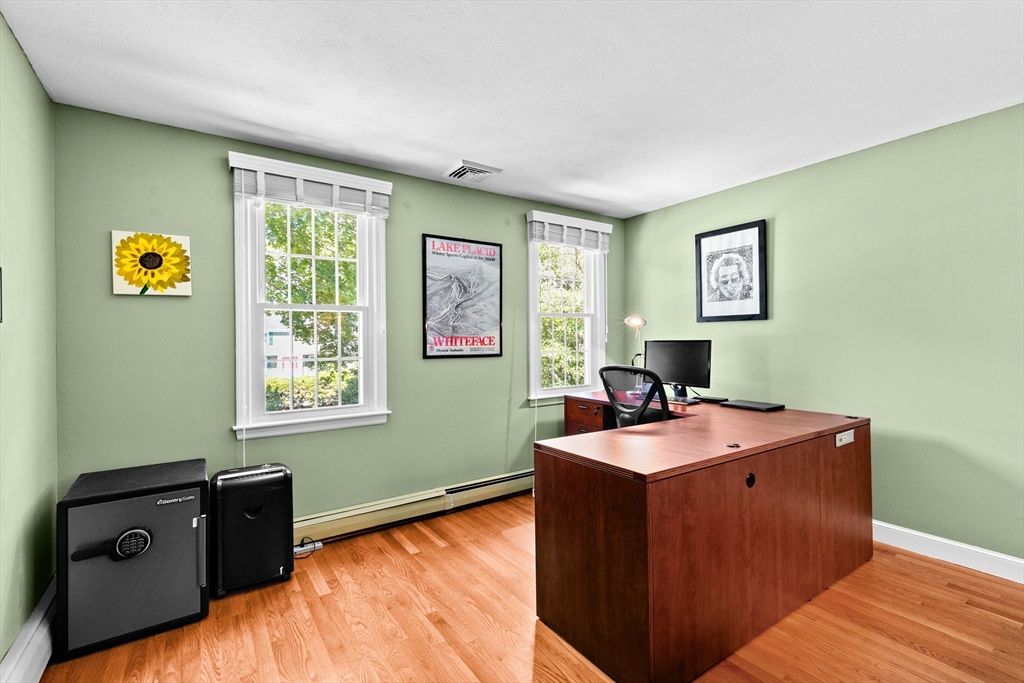 Home Office, Interior, Wood Texture Flooring