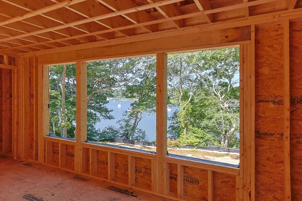 Empty room, Interior, Water, Wooden Beams, Wooden Ceilings, Wooden Walls
