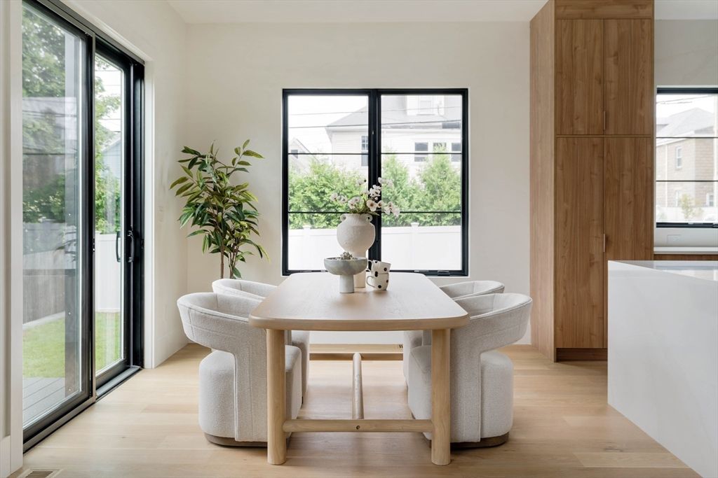 Dining room, Interior, Wood Texture Flooring
