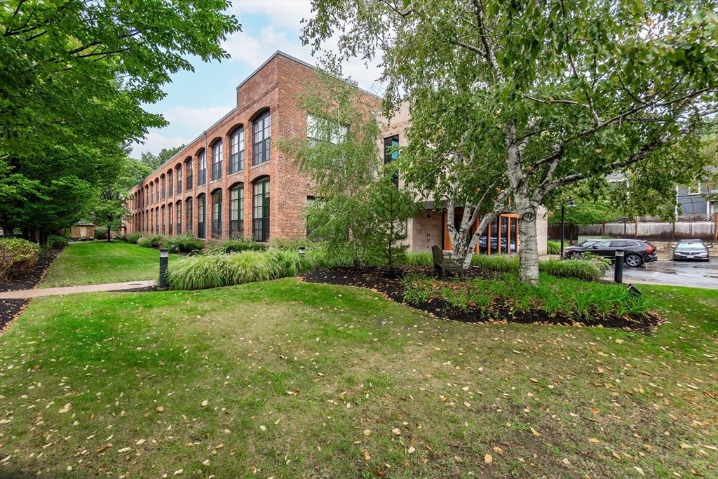 Backyard, Exterior, Facade, Brick Facade, Condo Building
