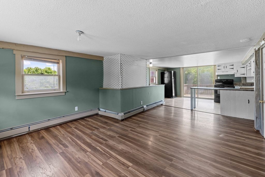 Empty room, Interior, Kitchen, Wood Texture Flooring