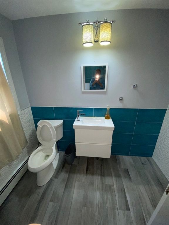 Bathroom, Interior, Wood Texture Flooring