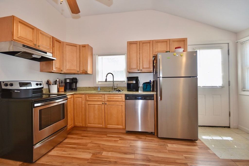 Interior, Kitchen, Wood Texture Flooring