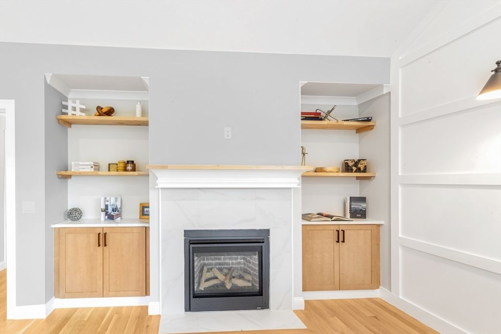 Fireplace, Interior, Wood Texture Flooring