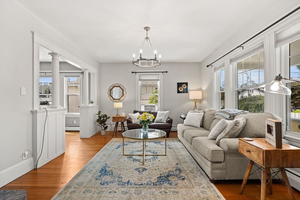 Chandelier, Interior, Living room, Wood Texture Flooring