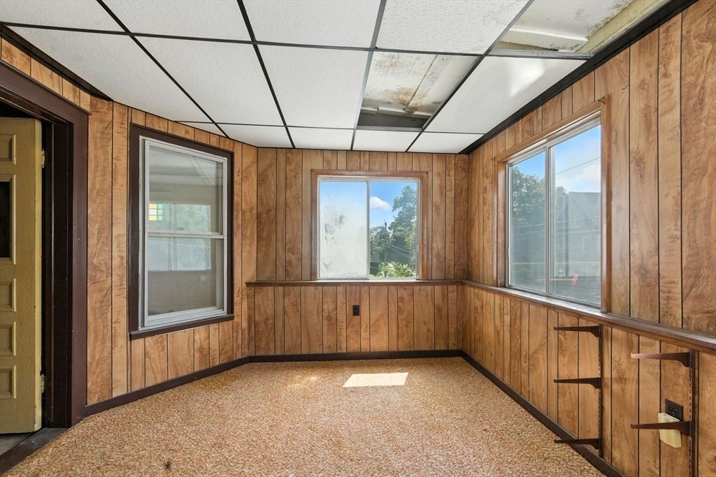 Empty room, Interior, Wooden Walls