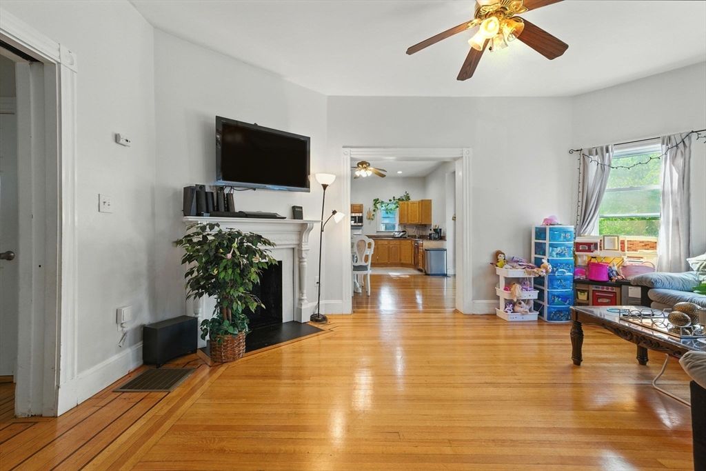 Fireplace, Interior, Wood Texture Flooring